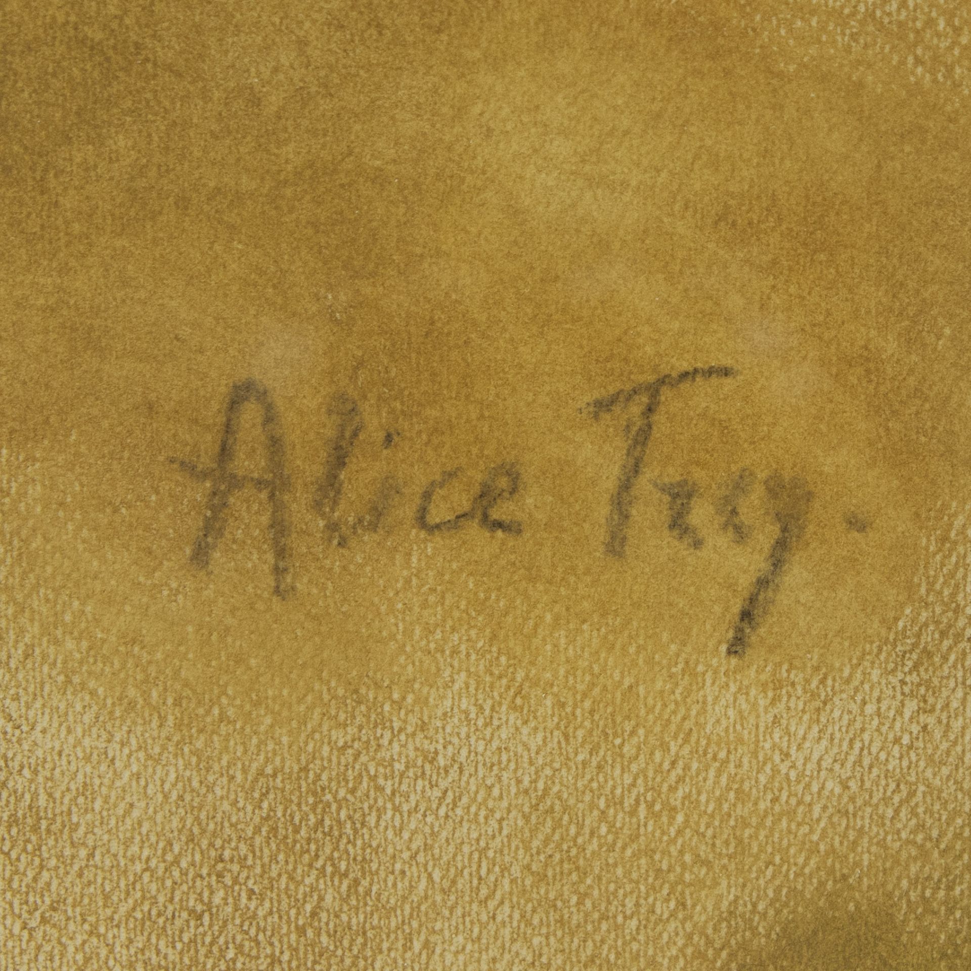 Alice FREY (1895-1981), pastel Rest in the park, signed - Bild 3 aus 3