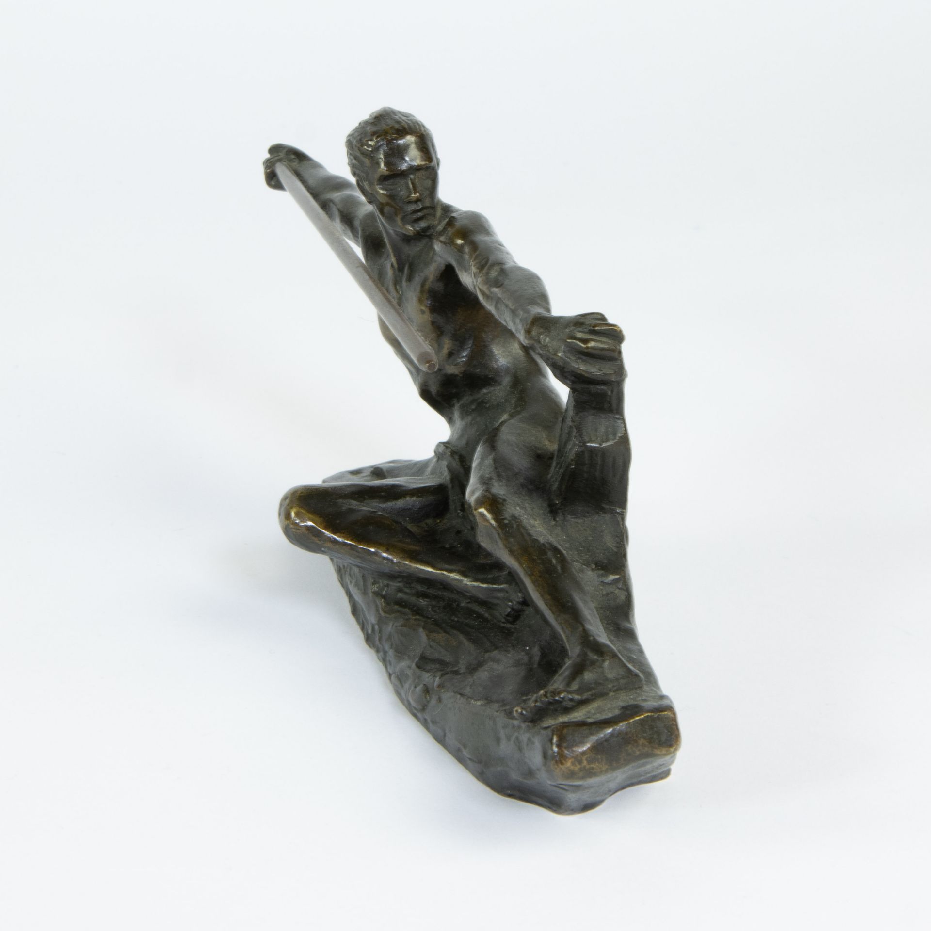 Max LE VERRIER (1891-1973,) Bronze, the javelin thrower, signed - Image 2 of 5