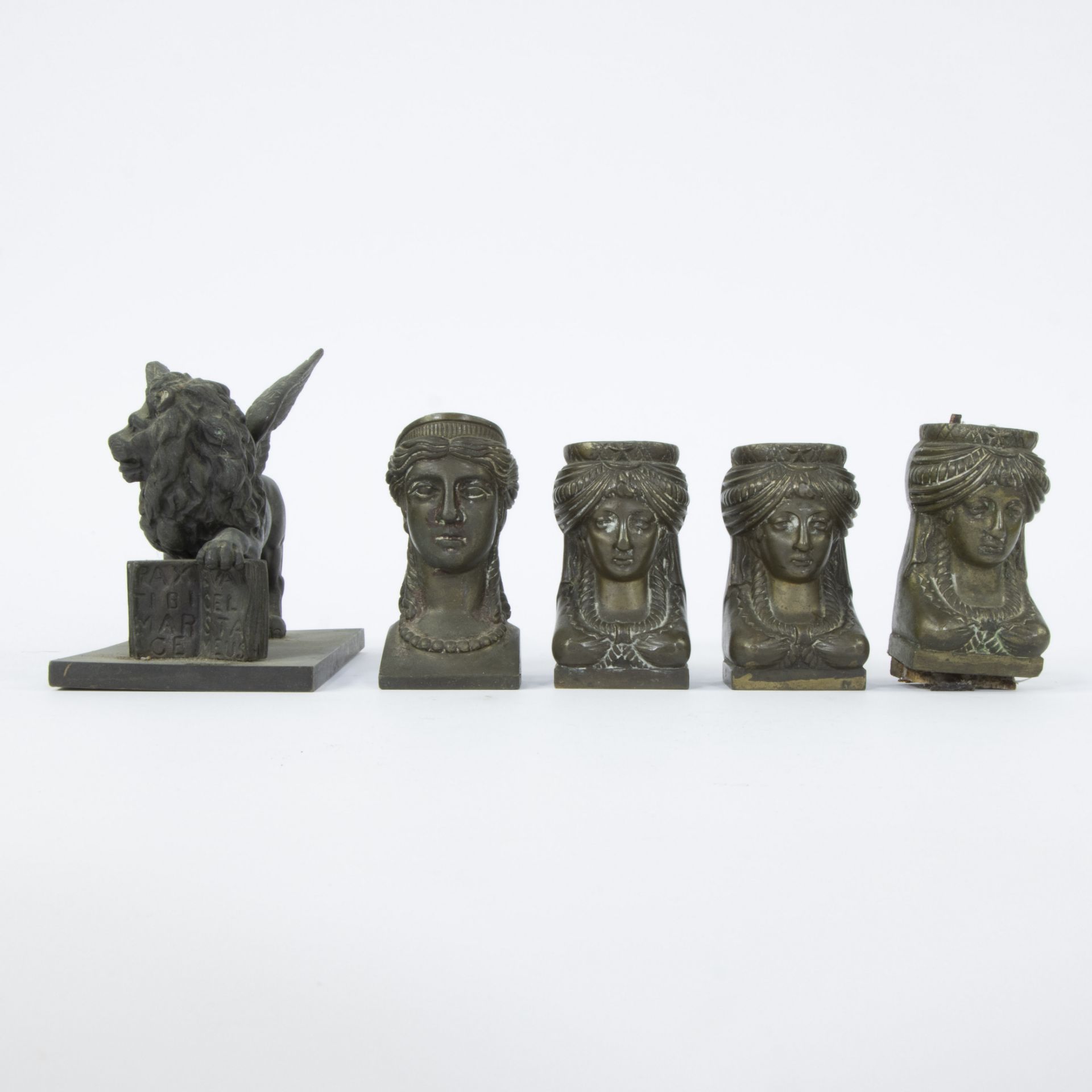 Various bronze Empire decorative elements - Image 3 of 6