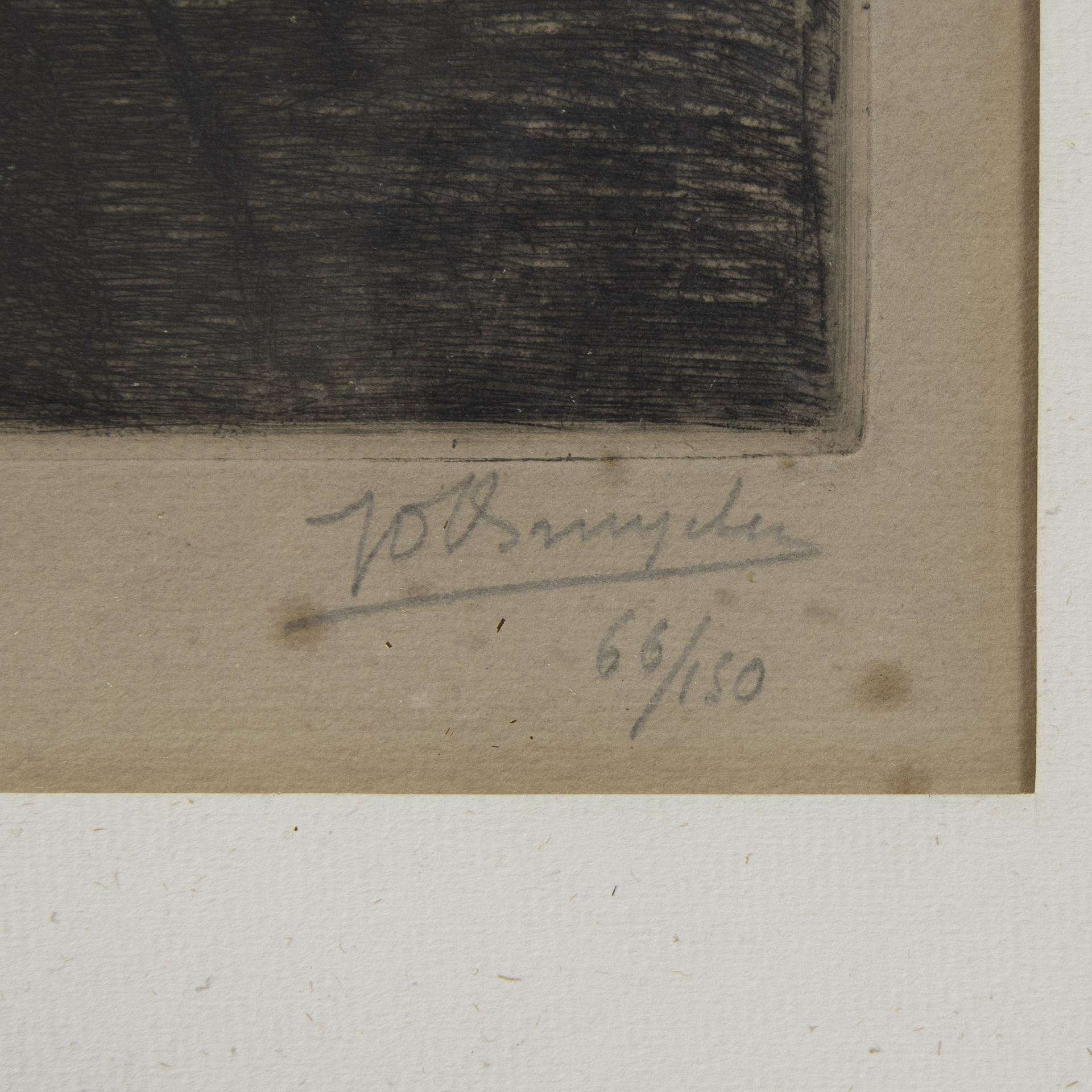 Jules DE BRUYCKER (1870-1945), etching Maison Palfijn Gand, numbered 66/150 and signed - Bild 3 aus 4