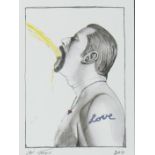 Jan FABRE (1958), screenprint 'LOVE' as a contribution to Ronny Van de Velde's 2013 'Museum to Scale