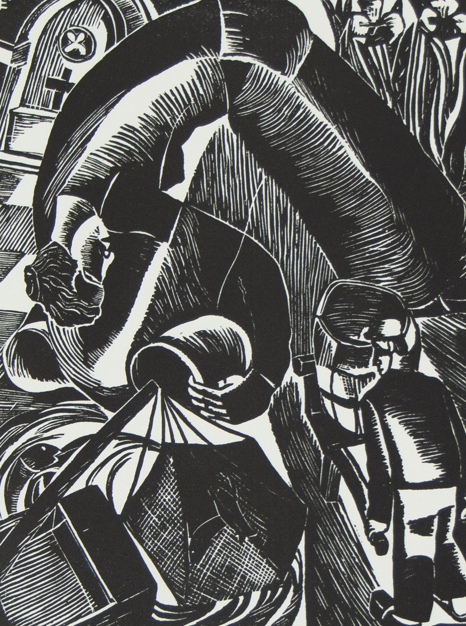 Jozef CANTRÉ (1890-1957), full stretch of woodcuts for 'the peasant dying' by Karel van de Woestijne - Bild 5 aus 16