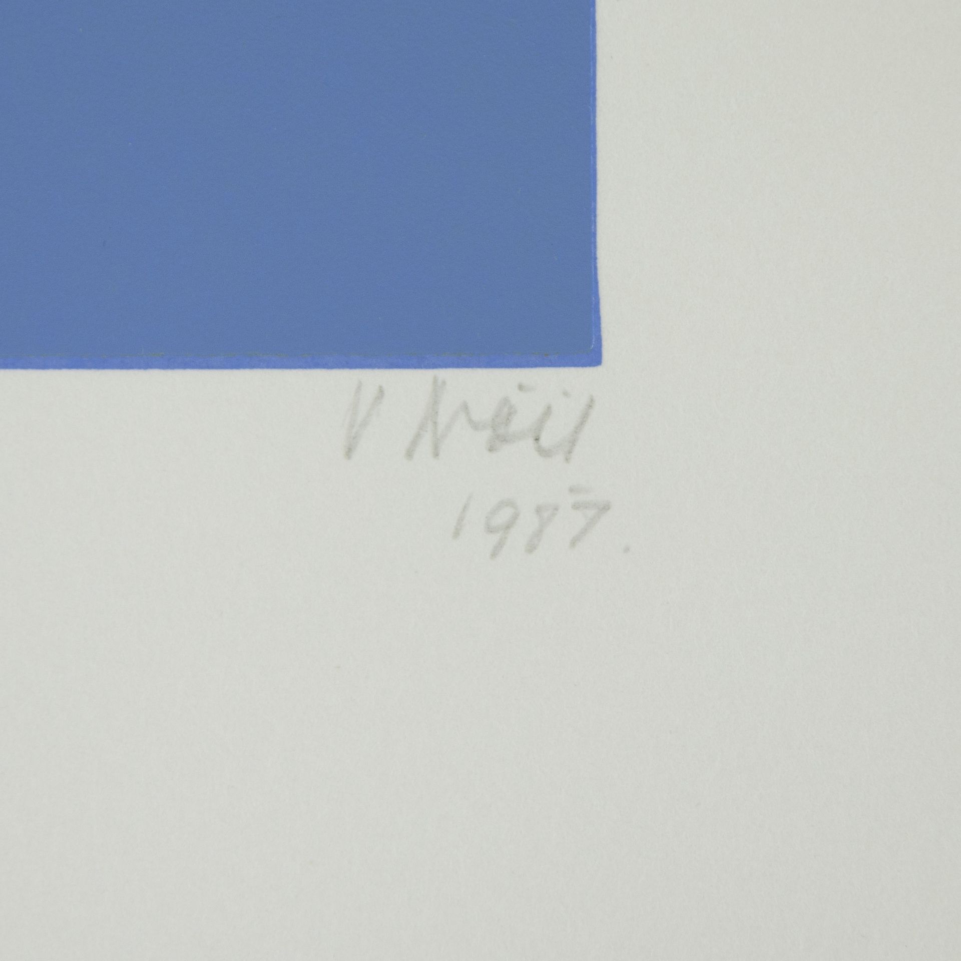 Victor NOËL (1916-2006), colour screenprint Untitled, numbered E.A., signed and dated 1987 - Bild 3 aus 4