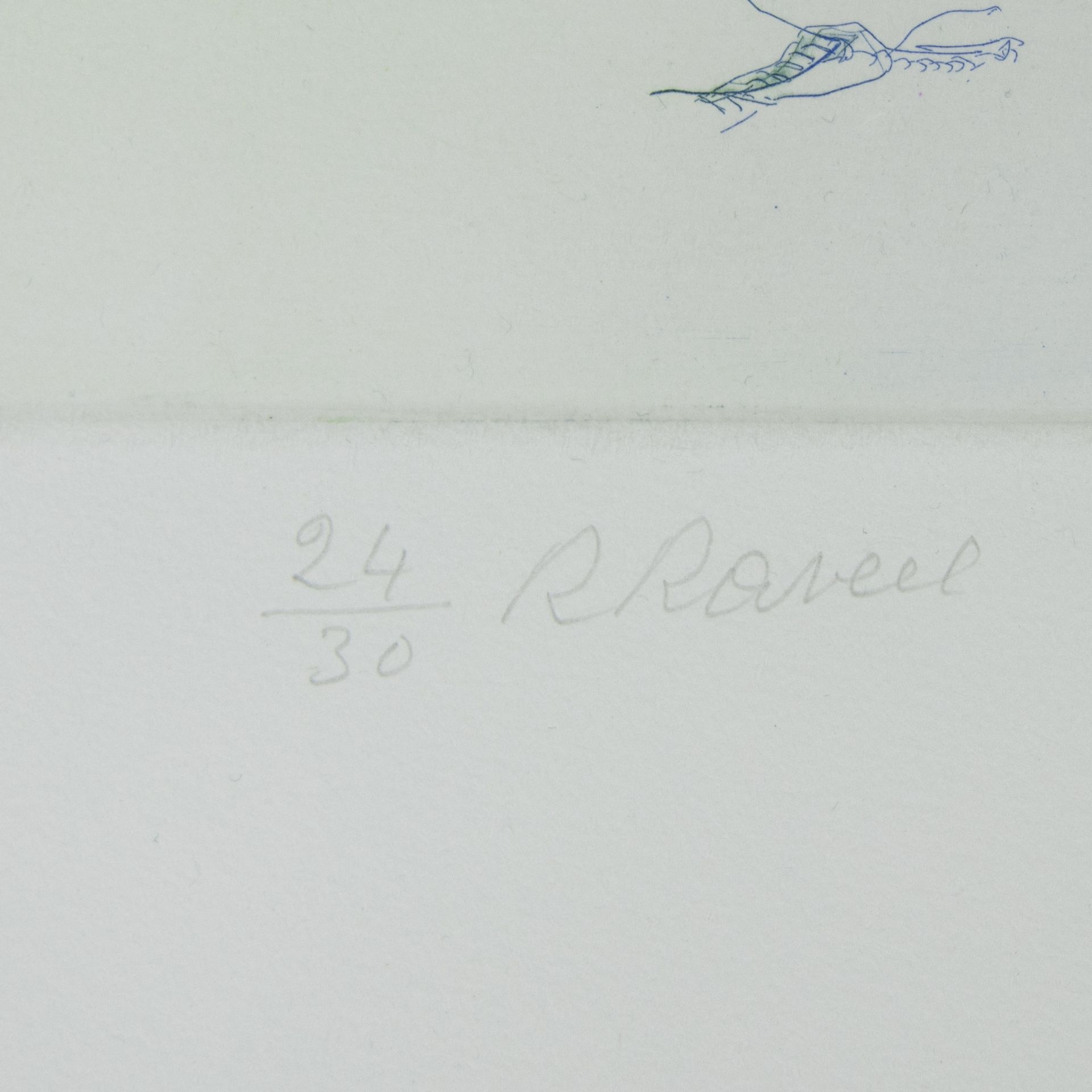 Roger RAVEEL (1921-2013), colour set 'Blauw-groen tuingezicht', numbered 24/30 and signed - Image 2 of 2