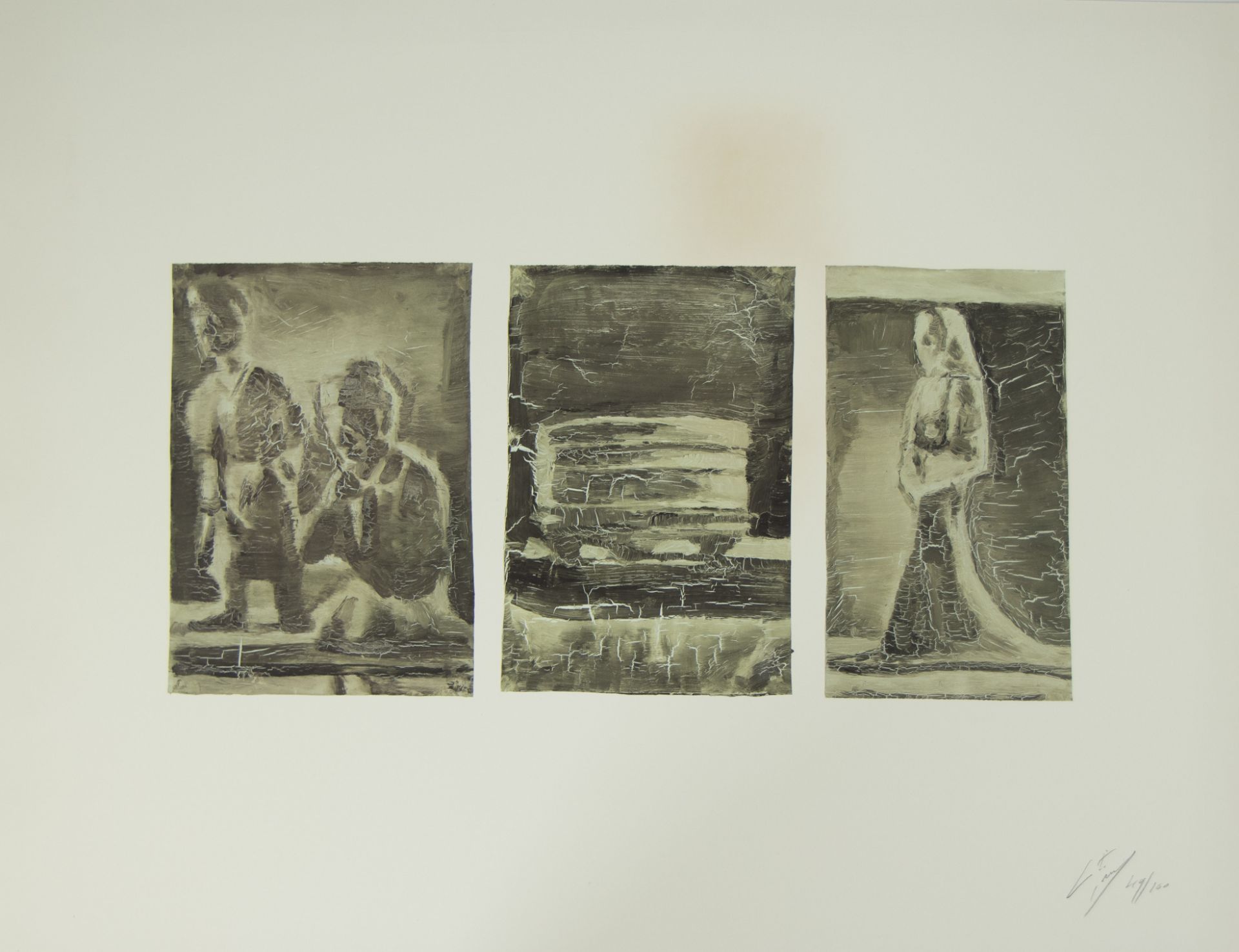 From the 'Red de Mosselpot' portfolio, works (silkscreens) by Luc Tuymans, Jan Fabre, Berlinde De Br - Bild 2 aus 16