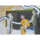 Roger RAVEEL (1921-2013,offset colour lithograph 'Conversation difficile', numbered E.A. 78/100 and