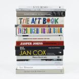 Collection of art books Jan Cox, Jasper Johns, Luc Tuymans, Willy De Sauter, Alechinsky