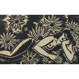 Frans MASEREEL (1889-1972), woodcut Fleurs, numbered XXXV/LV, signed and dated 1951