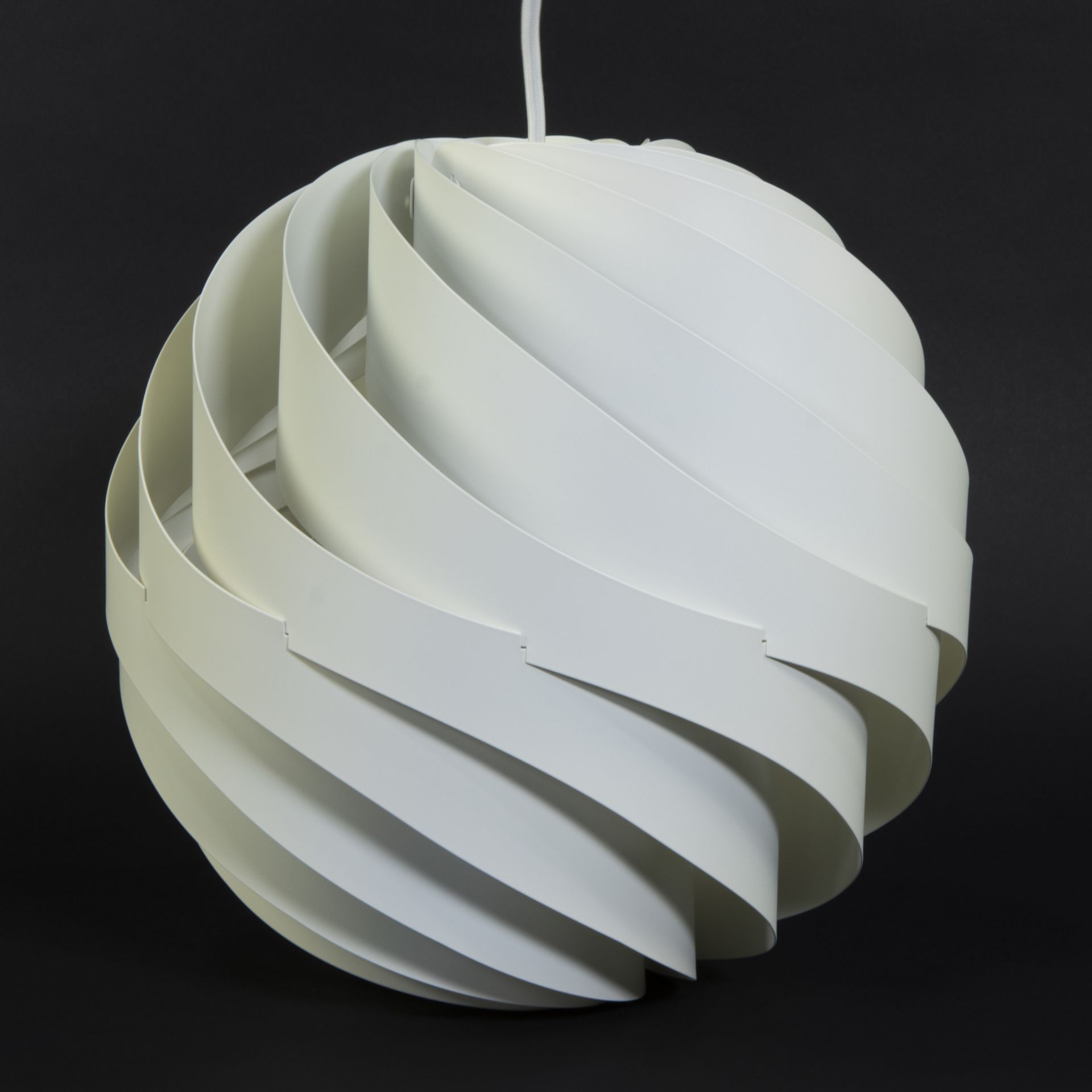 Turbo light in white aluminium from Bald & Bang, designed by Louis Weisdorf