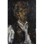 Henri VANDERMOERE (1939), oil on canvas self-portrait, signed