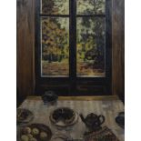 Henri VANDERMOERE (1939), oil on canvas View of the window, signed