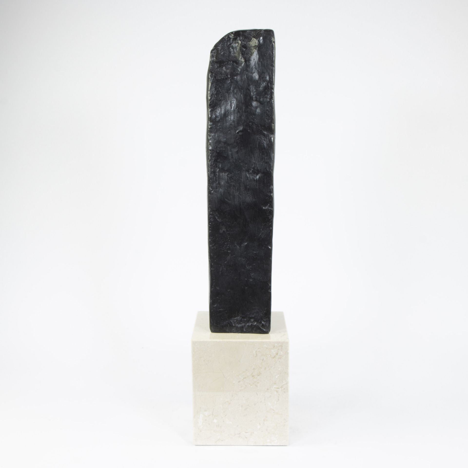 Amedeo MODIGLIANI (1884-1920), bronze Tête de jeune femme in lost wax method with brown patina, sign - Image 3 of 5