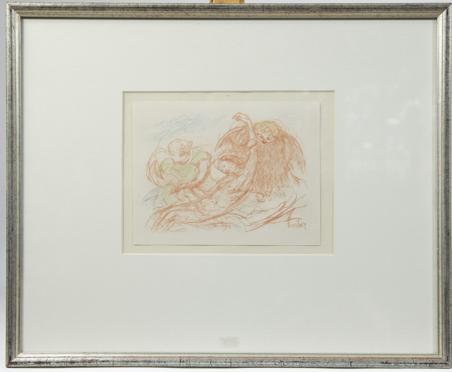 James ENSOR (1860-1949), lithograph from the series Scènes de la vie du Christ, Le Christ et les Ang - Image 2 of 3