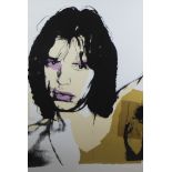 Andy WARHOL (1928-1987) (after), screenprint Mick Jagger, published by Seabird Editions, signed in t