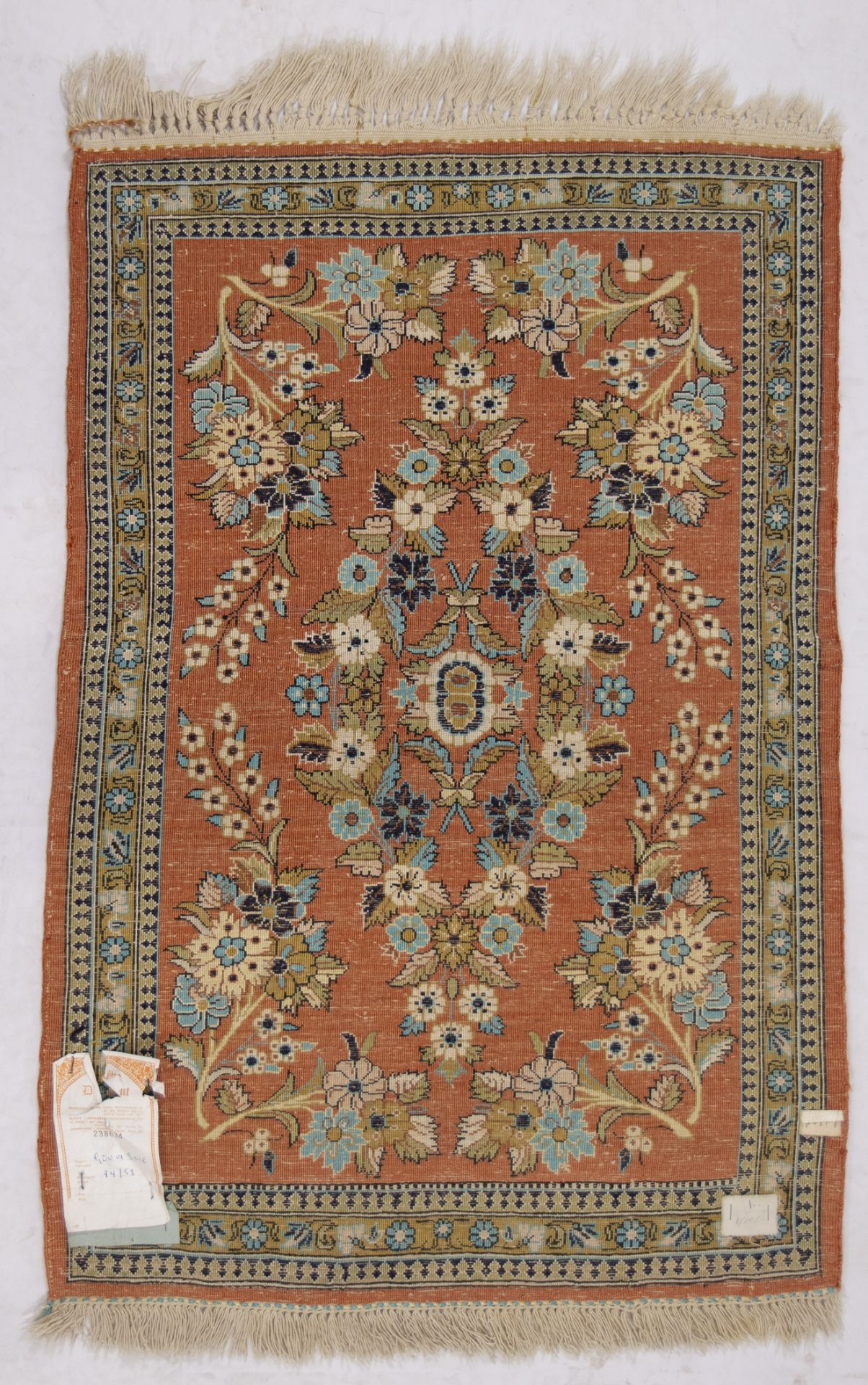 Oriental silk rug - Image 2 of 2