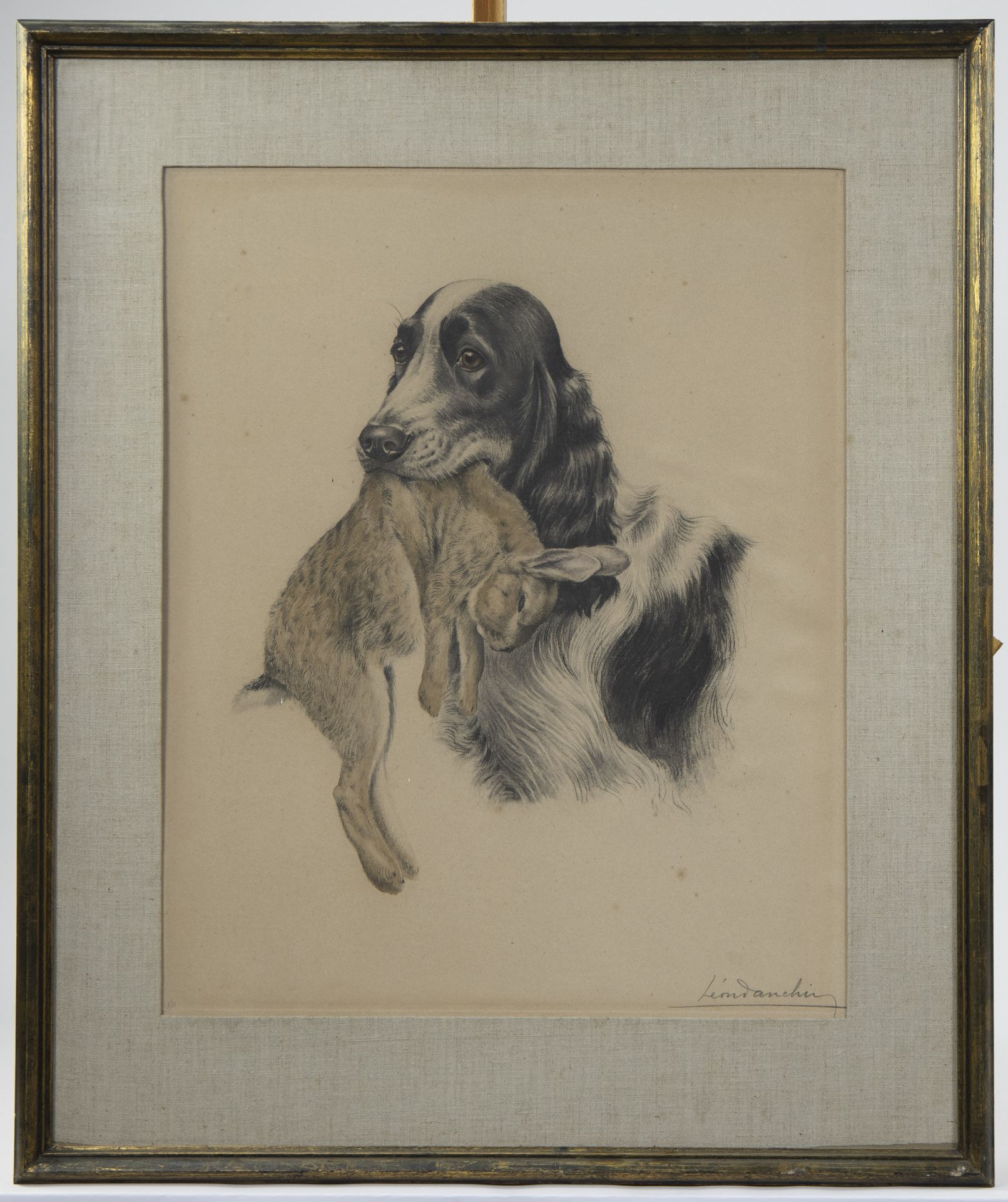 Léon DANCHIN (1887-1938), lot of 4 etchings with animals, signed - Image 8 of 11
