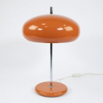 Vintage orange mushroom lamp from the 1970s