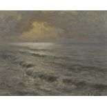 Albert Isidore DEVOS (1868-1950), 2 works oil on canvas Seascapes, signed