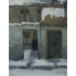 Carolus TREMERIES (1858-1945), pastel Beguinage in Ghent, signed