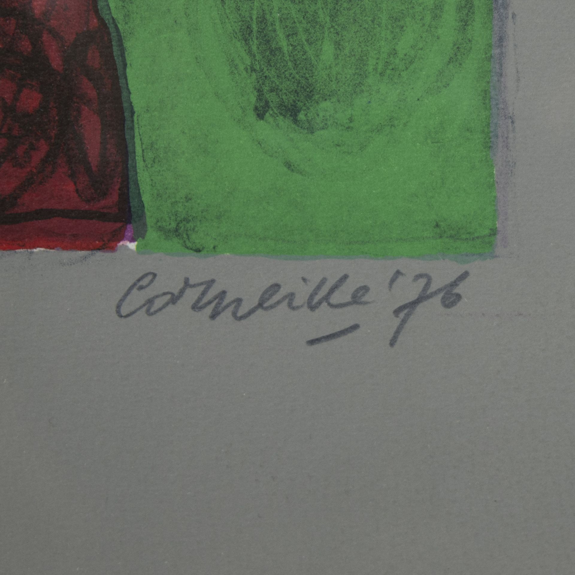 CORNEILLE (1922-2010), lithograph 'Pour une fête solaire', numbered XV:XX and dated 1976 - Bild 3 aus 4