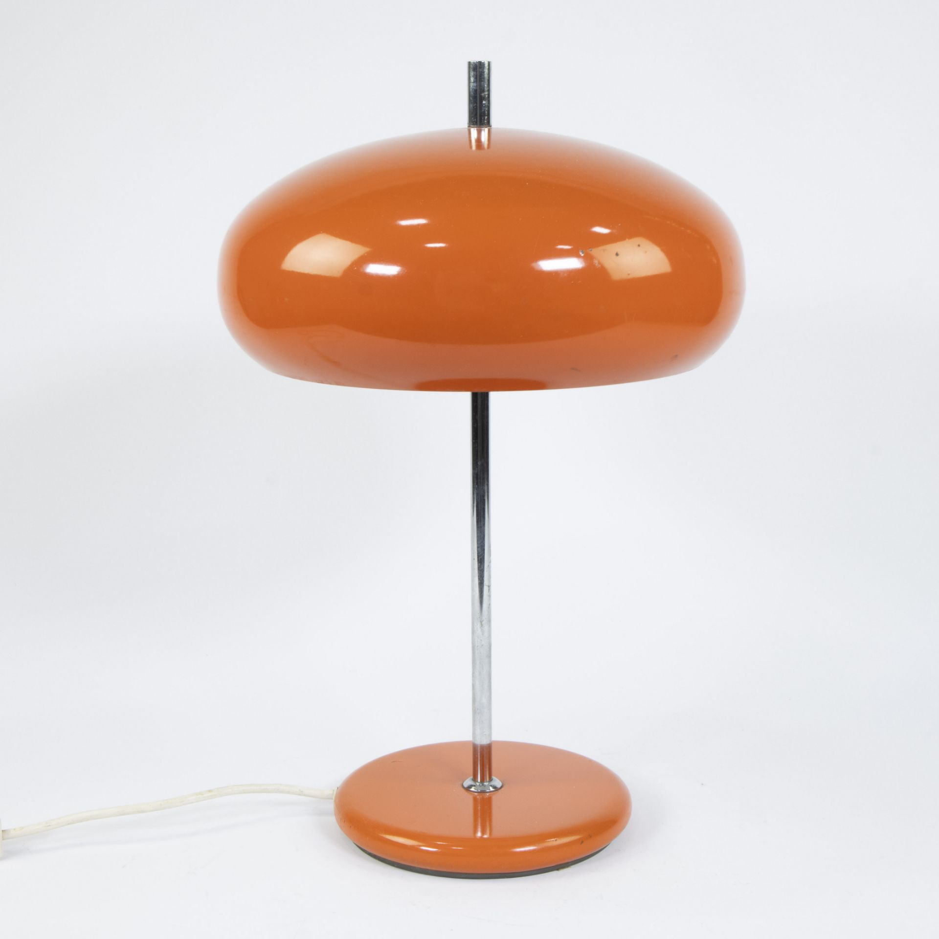 Vintage orange mushroom lamp from the 1970s - Image 4 of 4