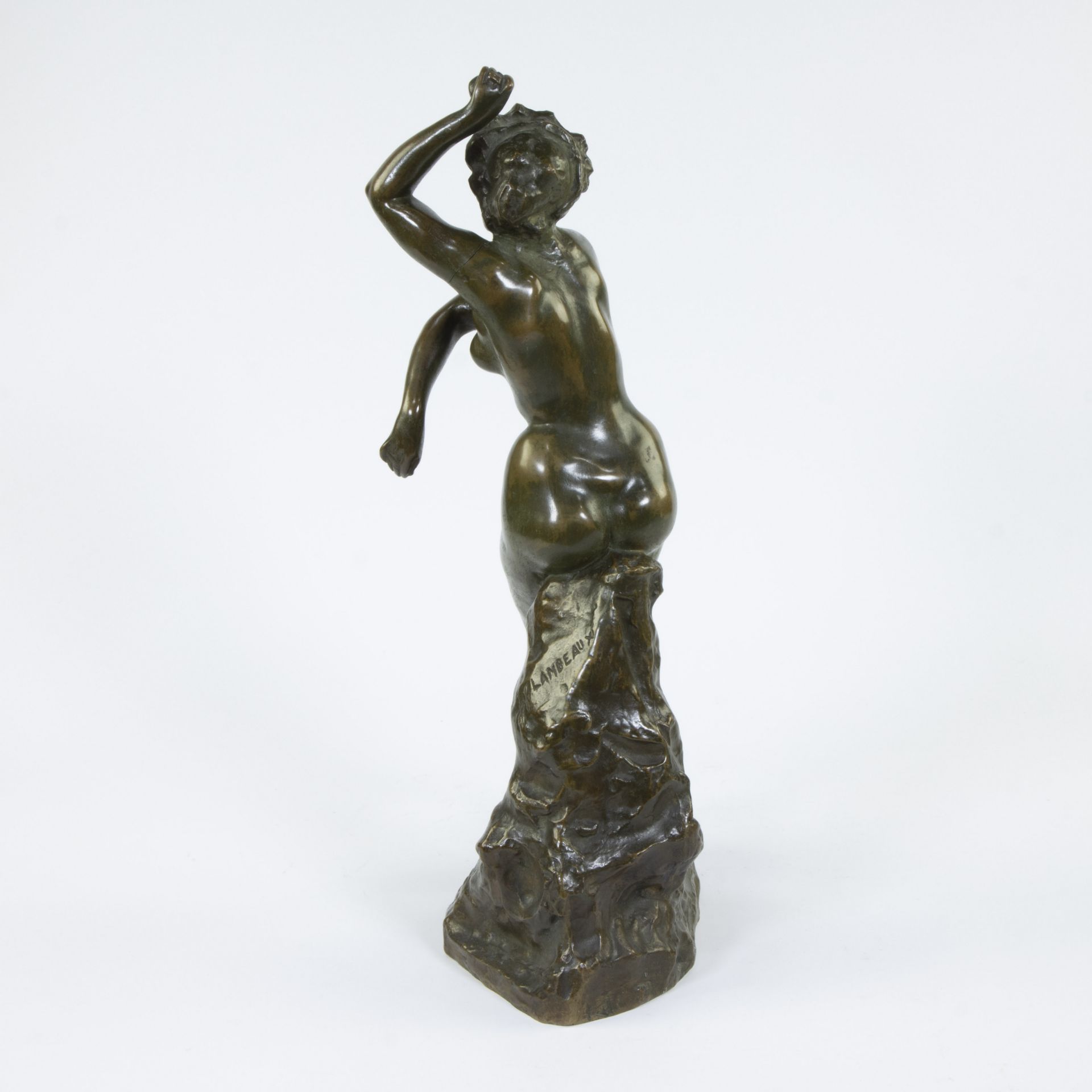 Jef LAMBEAUX (1852-1908), bronze sculpture of female nude, signed - Bild 3 aus 7