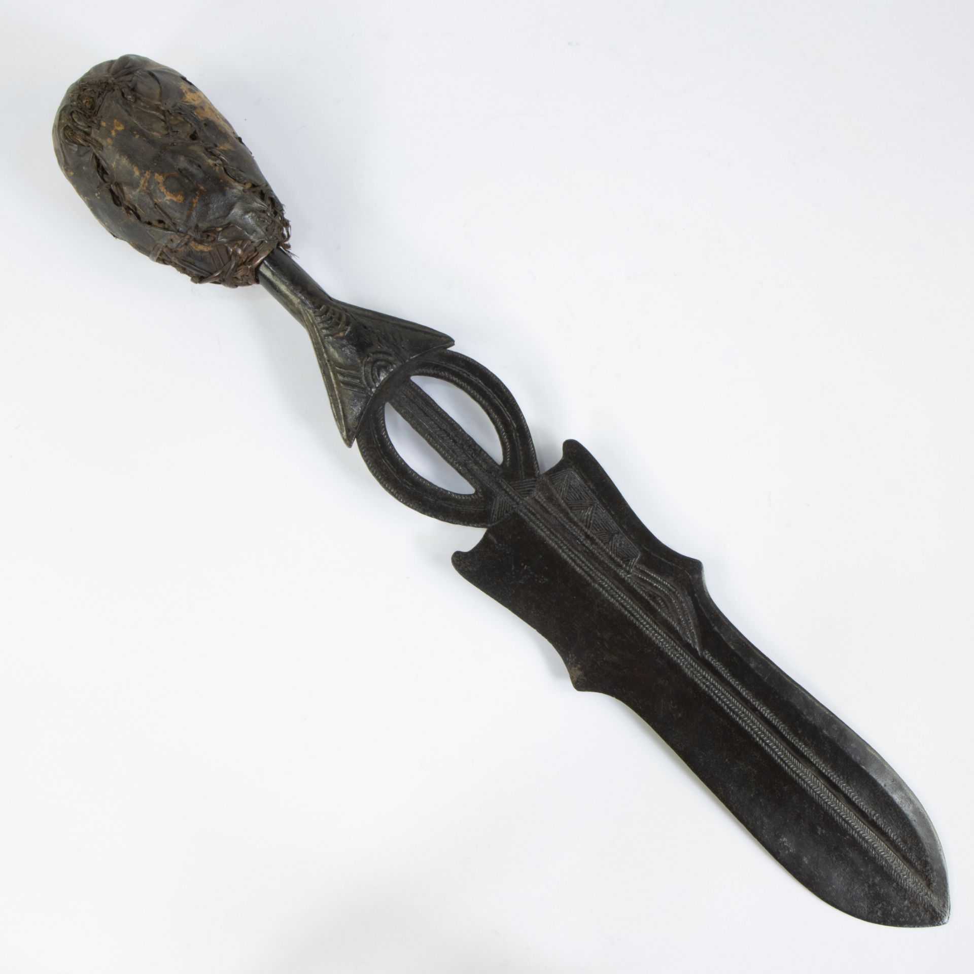 African Ngombe or Poto sword, marked 1909