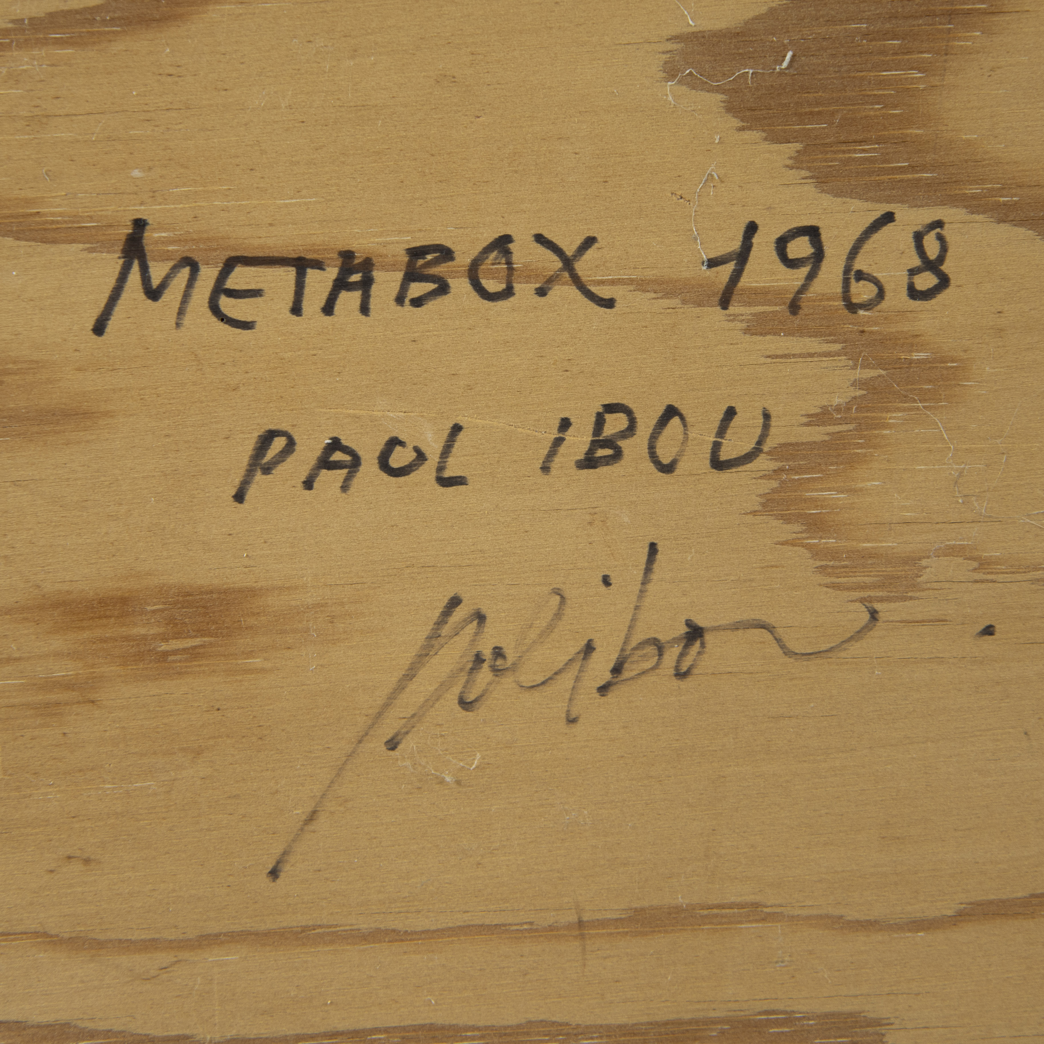 Paul IBOU (1939), METABOX, signed and dated 1968 - Image 4 of 4