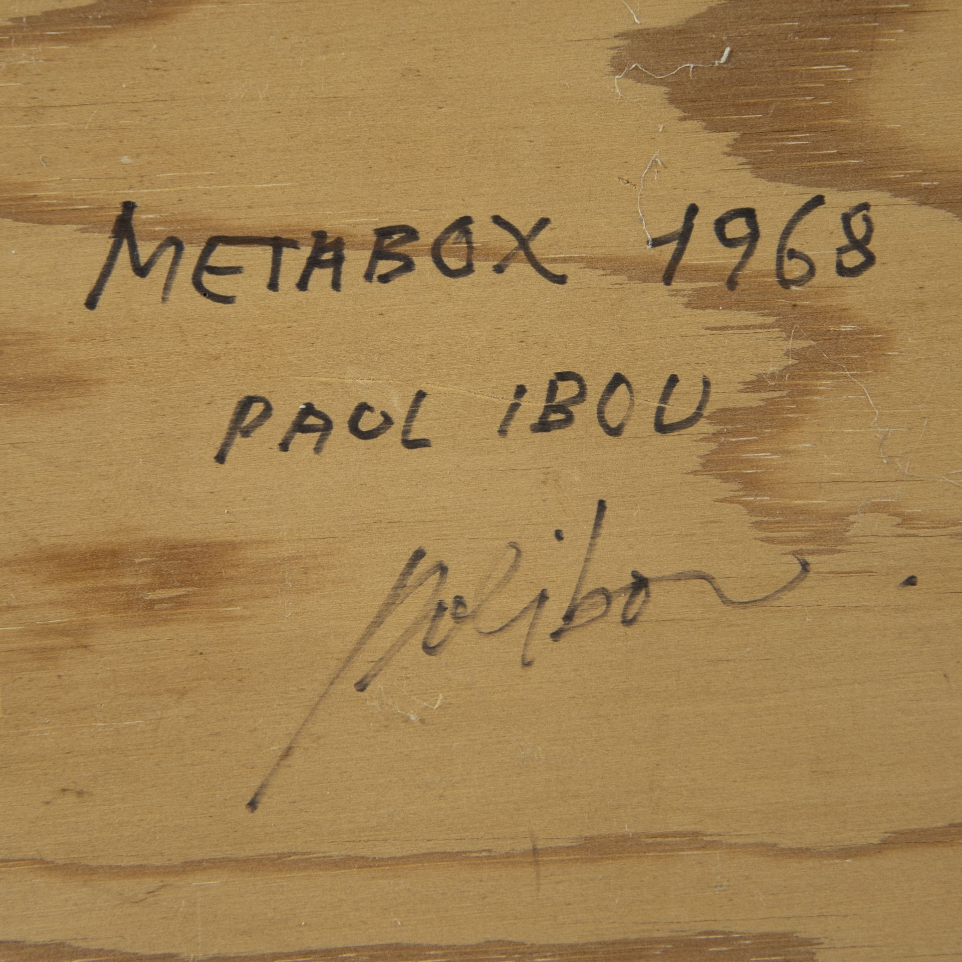 Paul IBOU (1939), METABOX, signed and dated 1968 - Bild 4 aus 4
