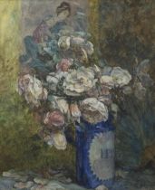 Ketty GILSOUL-HOPPE (1868-1939), watercolour Still life of flowers, signed