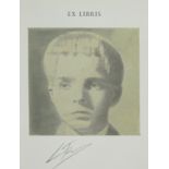 Luc TUYMANS (1958), graphics The Valley (Ex Libris), signed