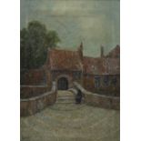 Romain STEPPE (1859-1927), oil on canvas Bonifacius bridge Bruges, signed