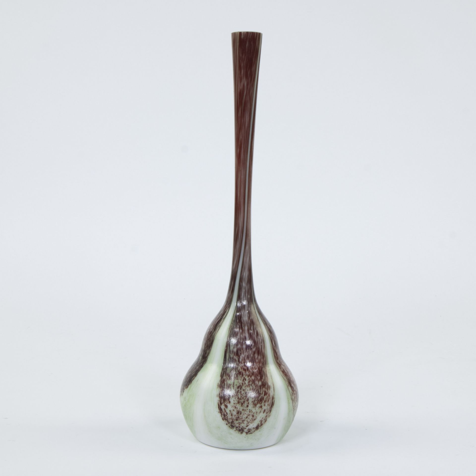 Val Saint Lambert soliflore onion vase in glass paste, marked - Bild 3 aus 5