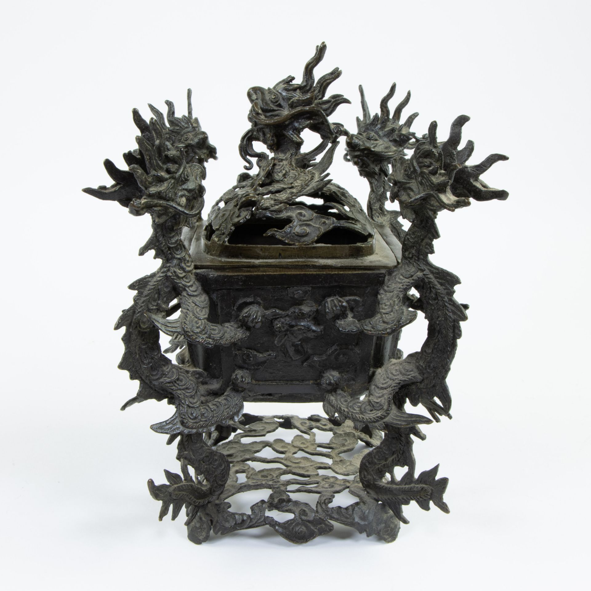 Bronze Japanese incense burner, 19th century - Bild 2 aus 4