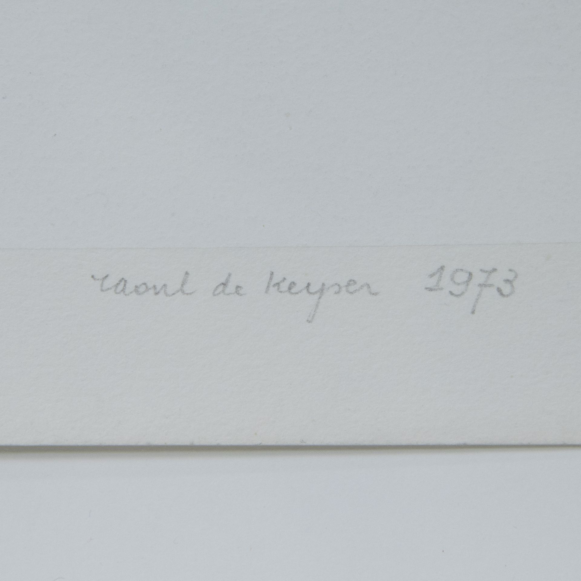 Raoul DE KEYSER (1930-2012), original folder with 5 silkscreen prints Wakken, numbered 60/60, signed - Bild 12 aus 13