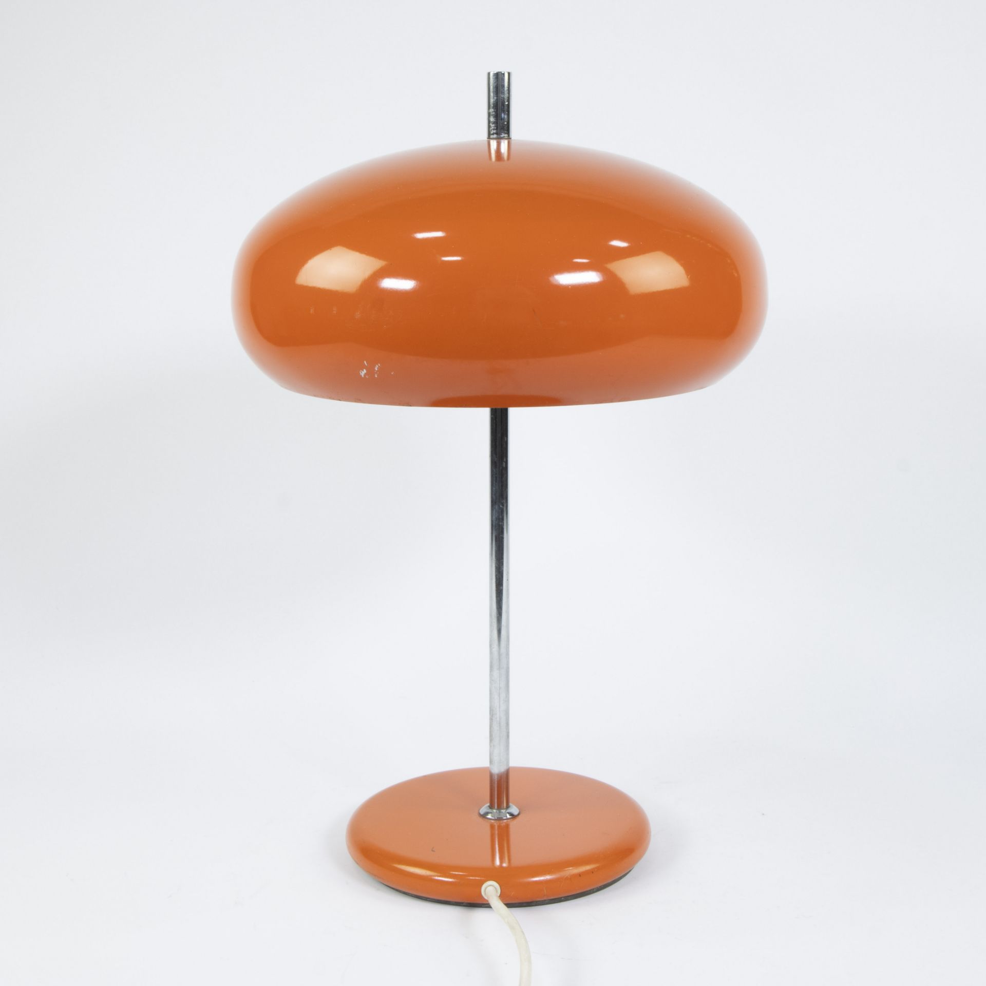 Vintage orange mushroom lamp from the 1970s - Image 3 of 4