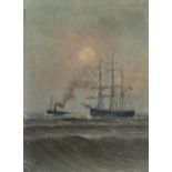 Romain STEPPE (1859-1927), oil on panel Marine, signed and dated 1902