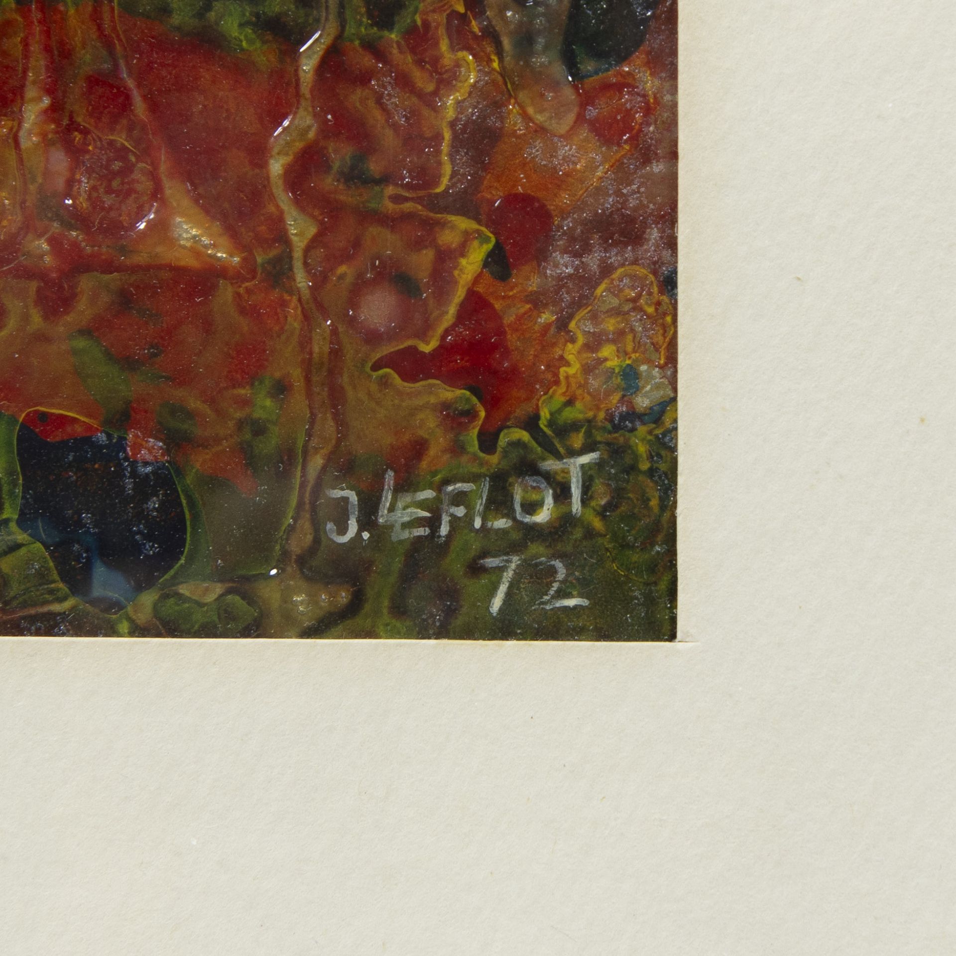 José LEFLOT (1935), oil on paper Untitled, signed and dated '72 - Image 3 of 3