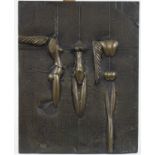 Paul WUNDERLICH (1927-2010), bronze relief Nike, signed