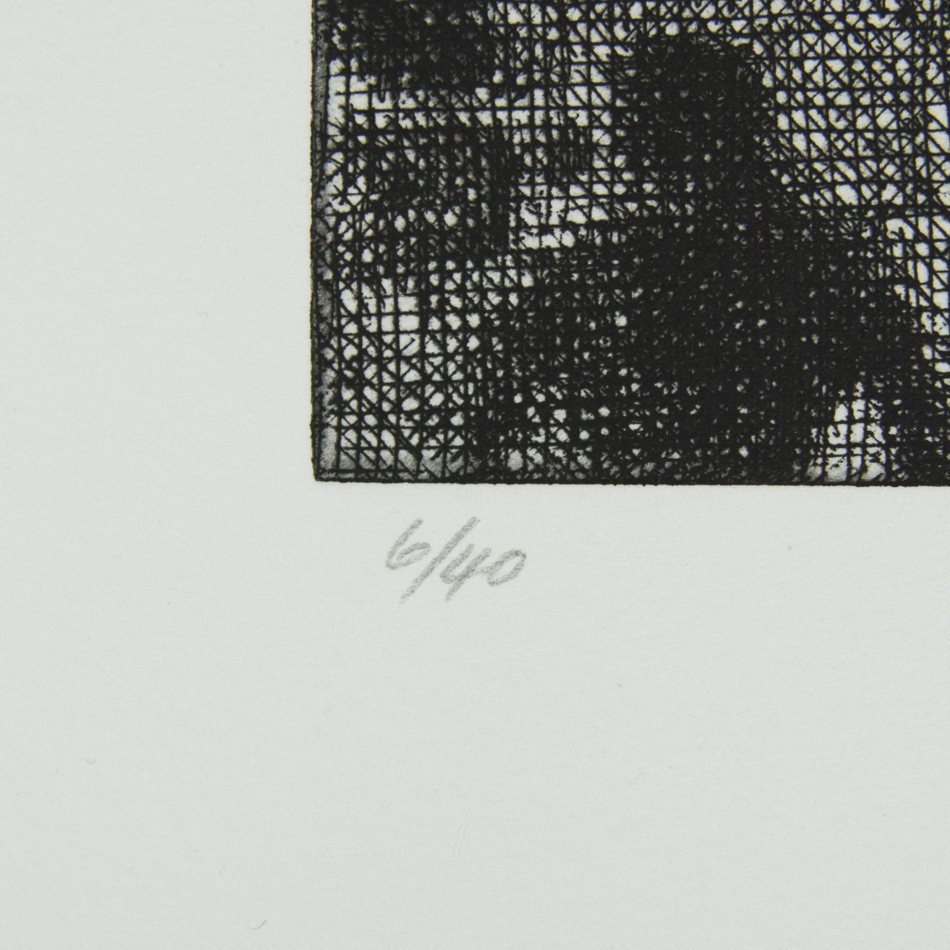 Wayne GONZALES (1957), folder with 5 copper etchings on Hähnemüller paper 'CROWD' 2014, numbered 6/4 - Bild 5 aus 10