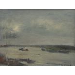 Dis VAN RAEMDONCK (1901-1971), oil on panel Marine, signed