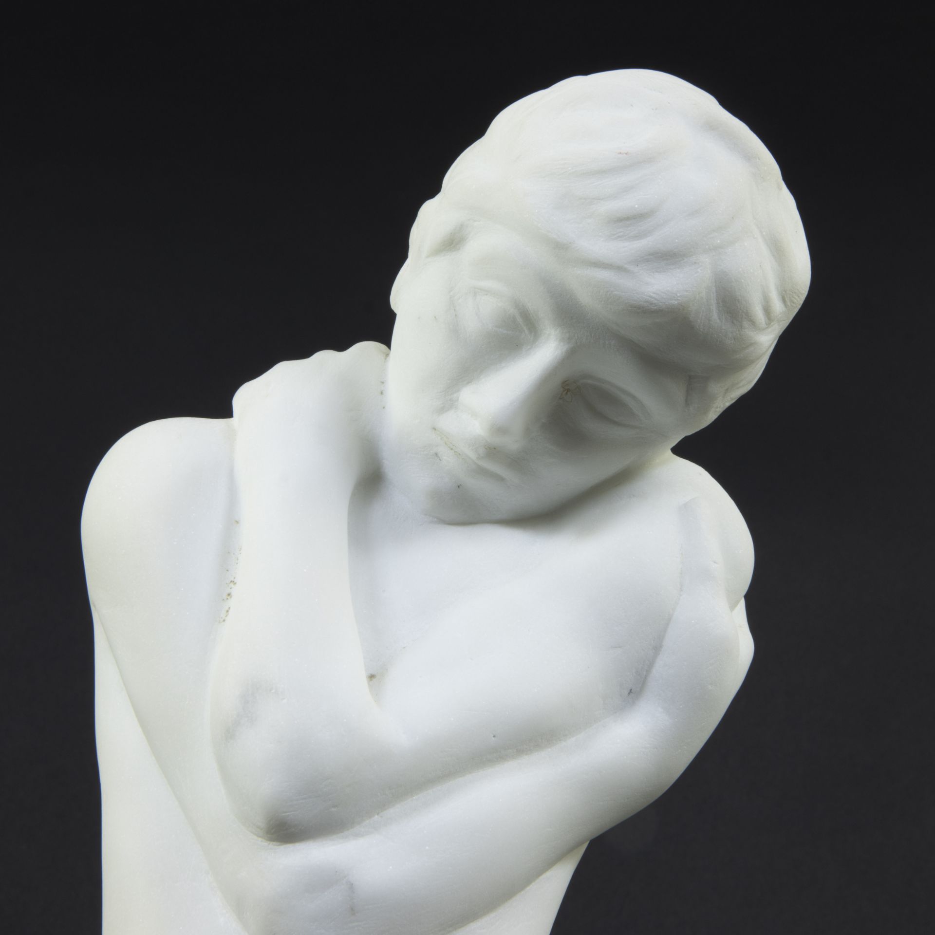 George MINNE (1866-1941), Carrara marble statue De kleine geknielde, posthumous - Bild 2 aus 8