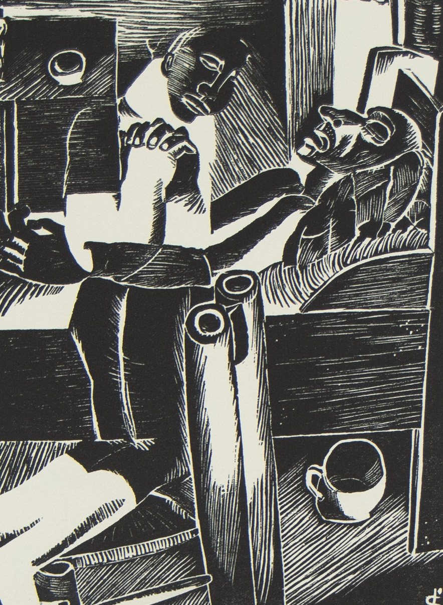 Jozef CANTRÉ (1890-1957), full stretch of woodcuts for 'the peasant dying' by Karel van de Woestijne - Bild 8 aus 16