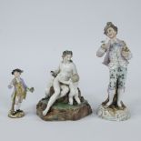 3 porcelain postures, Germany oa Meissen, 18th/19th century