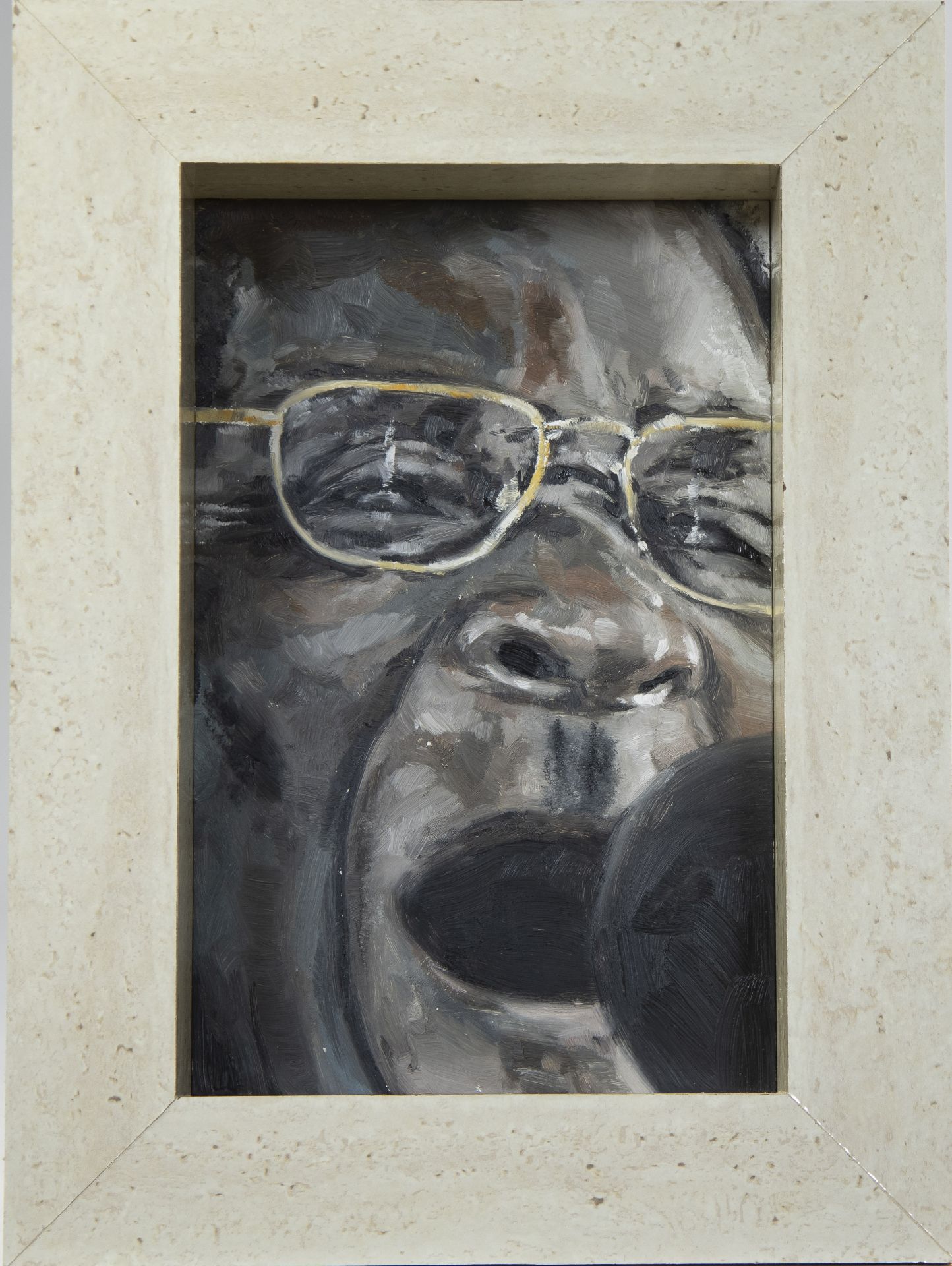 Thomas HUYGHE (1971), oil on wood Board of Control (Robert Mugabe), signed and dated 2009 - Image 2 of 3