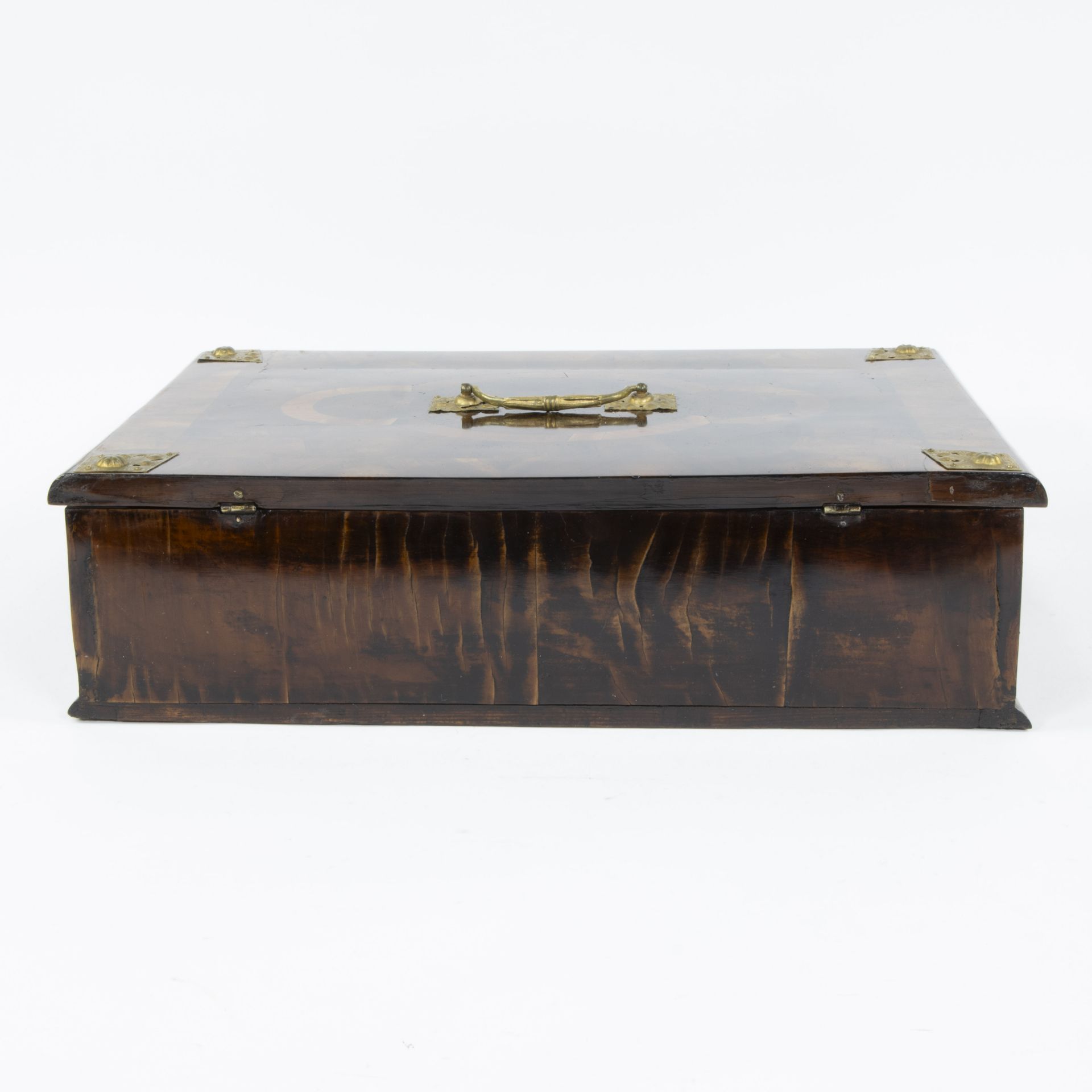 18 th century decorative case in oak with walnut veneer, Netherlands - Image 4 of 7