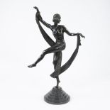 Fanny ROZET (1881-c.1921), bronze sculpture of a dancer, signed, posthumous cast