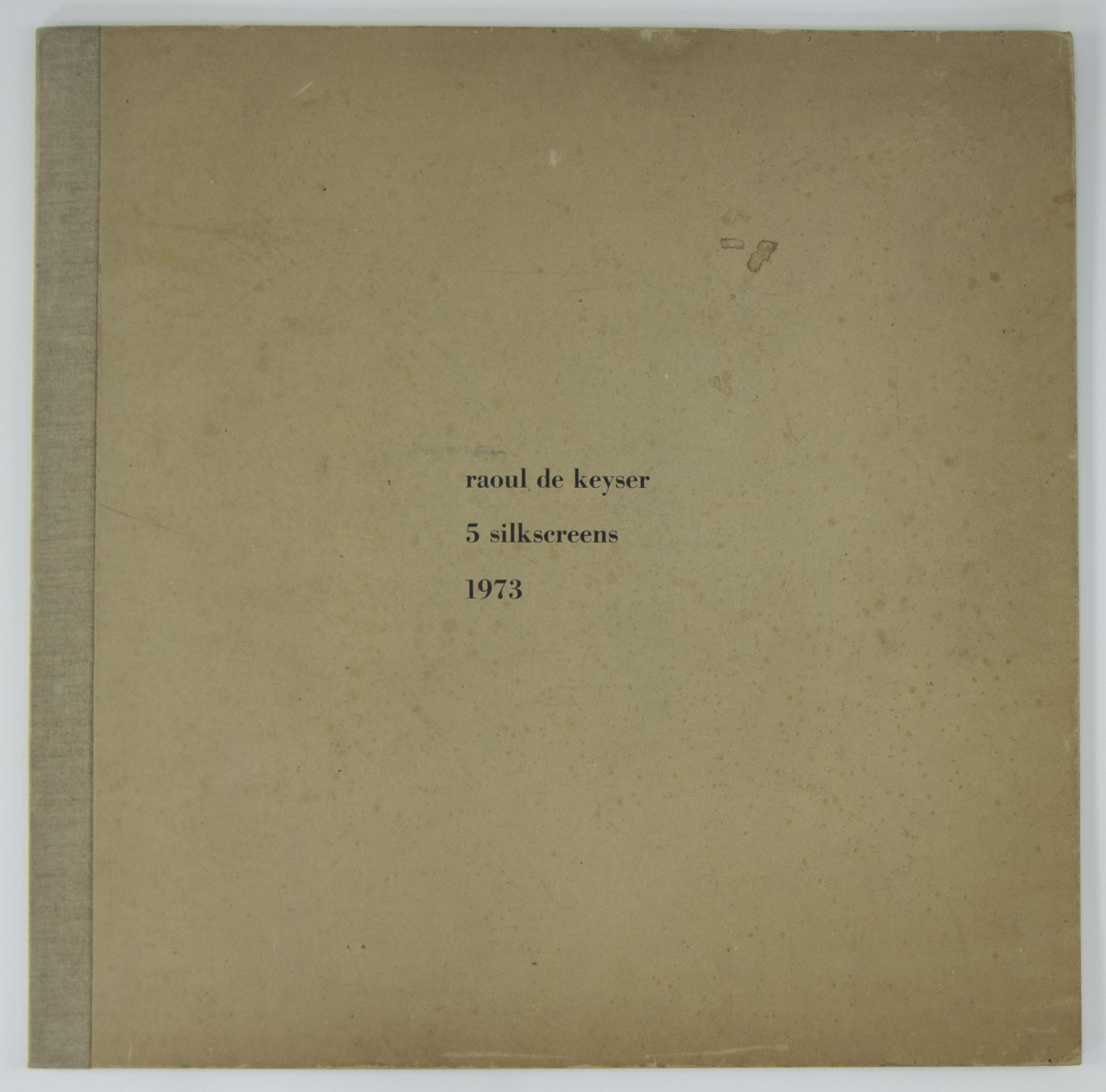 Raoul DE KEYSER (1930-2012), original folder with 5 silkscreen prints Wakken, numbered 60/60, signed - Bild 13 aus 13