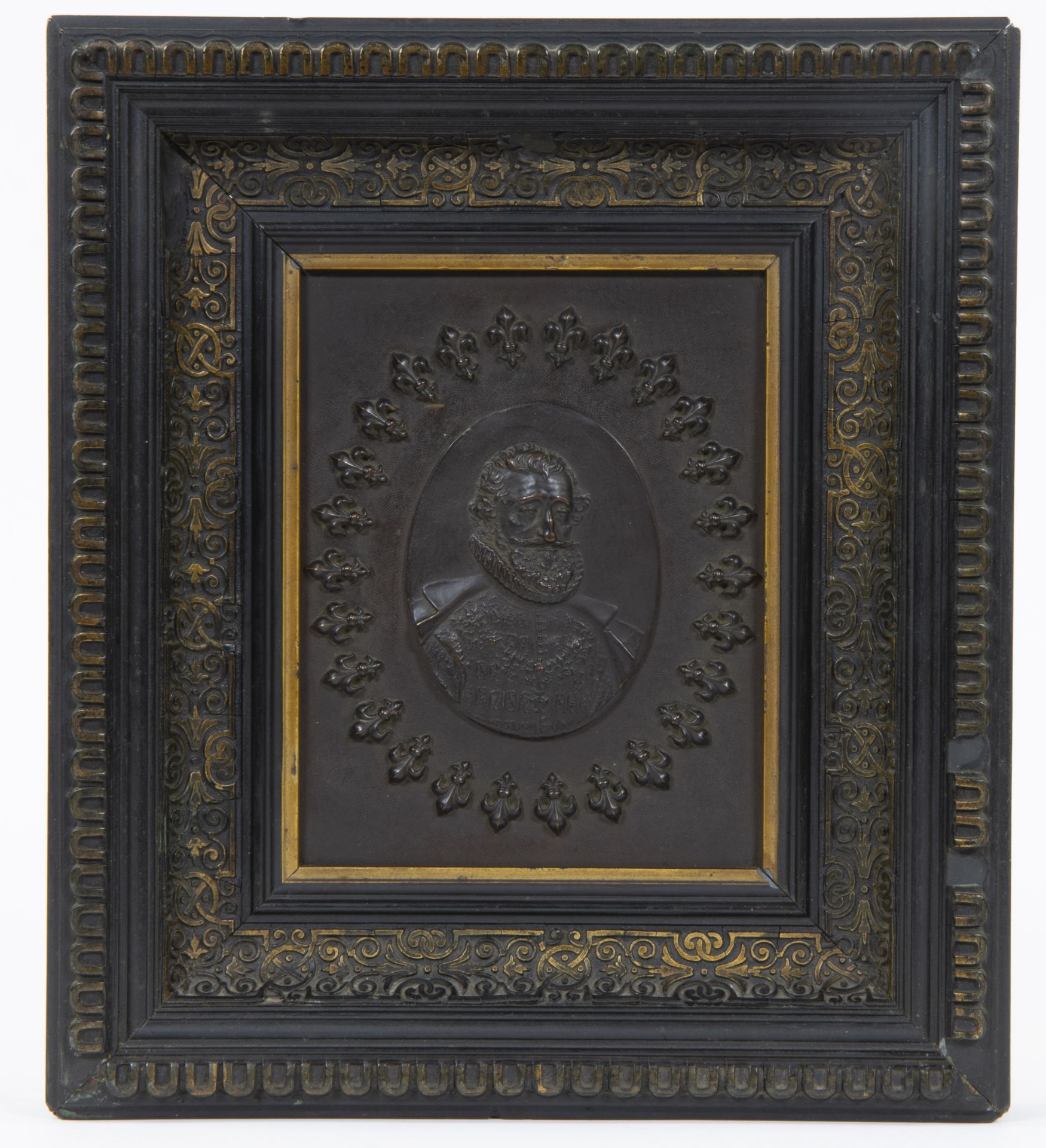 Guillaume DUPRE (c.1574-1647) (attributed), bronze plaque of Henri IV