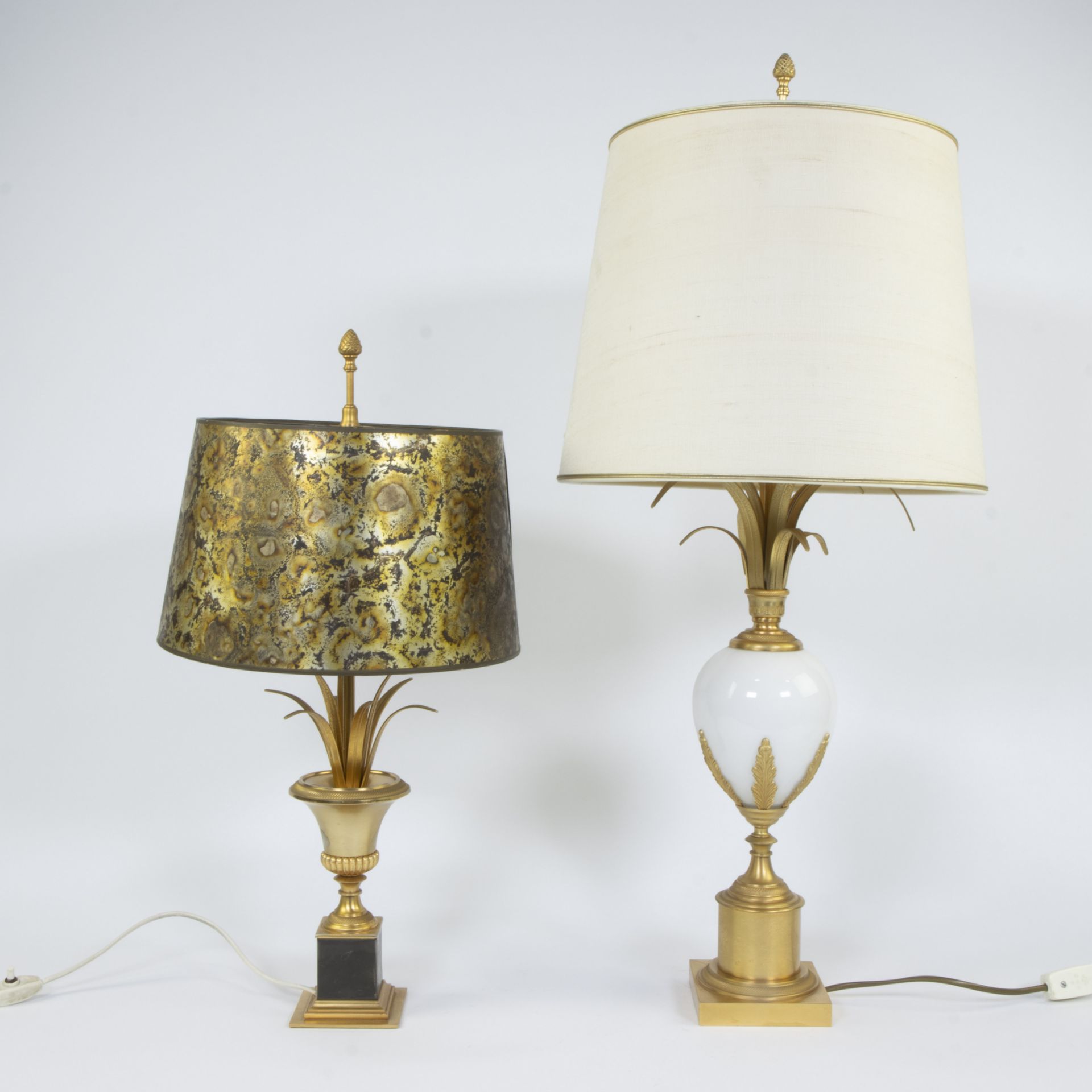 2 mid-century palm lampadaires style Boulanger - Maison Charles - Image 2 of 4